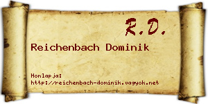 Reichenbach Dominik névjegykártya